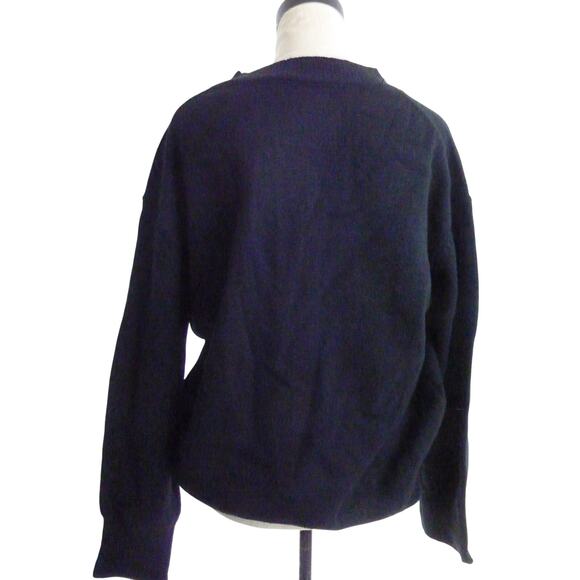 NWT Commense black crew neck sweater size M - Picture 3 of 6